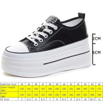 Load image into Gallery viewer, High-Heel Leather Street Sneakers | Baskets de Rue à Talon en Cuir Véritable
