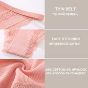 3-Piece Cotton Lace Brief Set | OWNLUXE