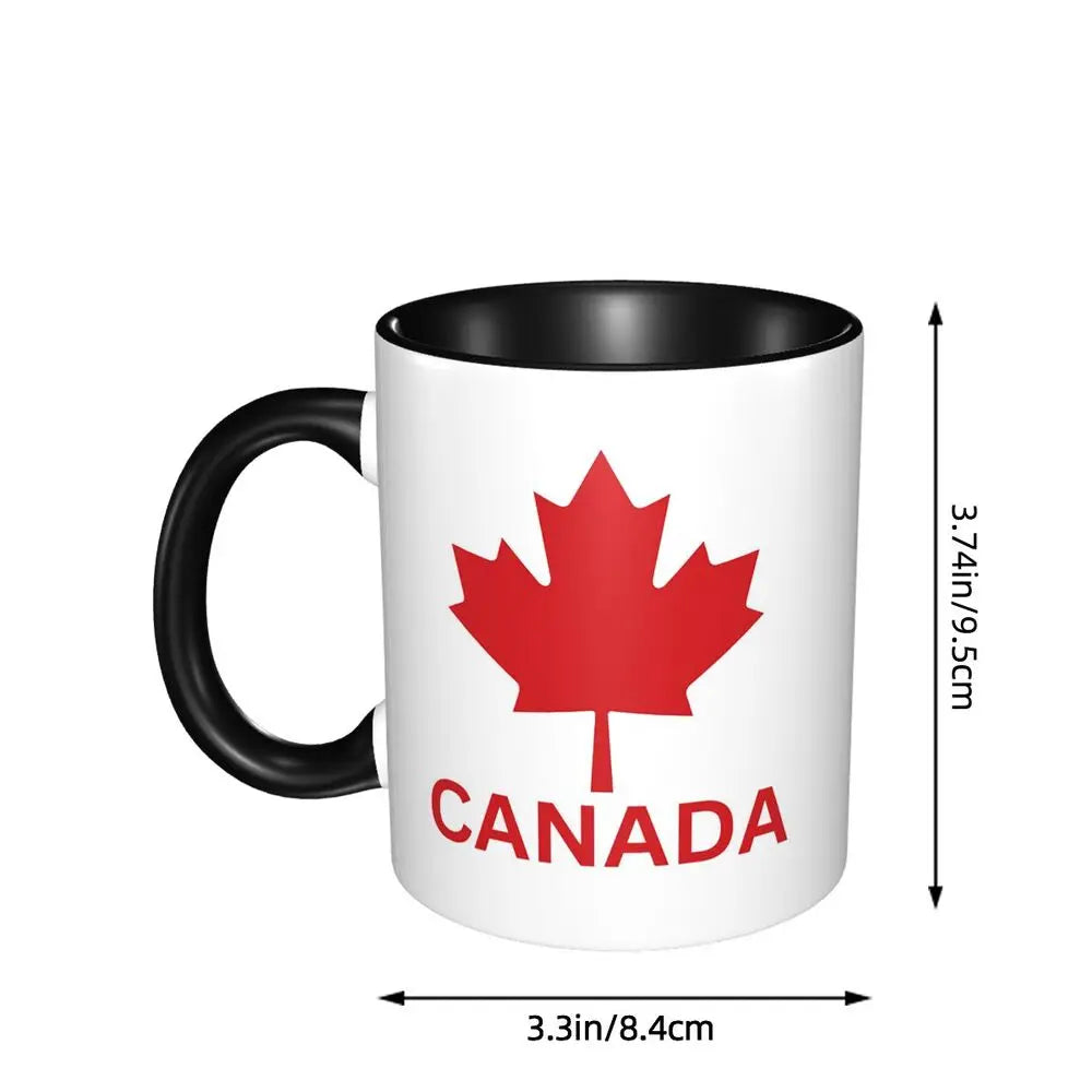 Canada Canadian Maple Leaf Roundel Mug Funny Ceramic Coffee Cups Tea Mugs Milk Cup Drinkware Gift for Friends