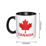 Canada Canadian Maple Leaf Roundel Mug Funny Ceramic Coffee Cups Tea Mugs Milk Cup Drinkware Gift for Friends