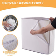 8-Inch Leg Elevating Pillow - Memory Foam Wedge for Side Sleeping & Rest