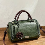 Load image into Gallery viewer, Floral Soft Boston Handbag – Lightweight Everyday Bag
