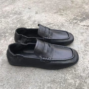 Leather Set Flat Loafers | OWNLUXE