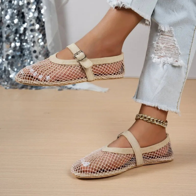 Women's Pointed Toe Breathable Mesh Flats – Shop at OWNLUXE
