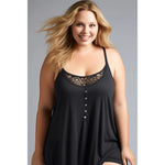 Load image into Gallery viewer, Plus Size Button-Front Camisole – Casual Spring/Summer Knit Top
