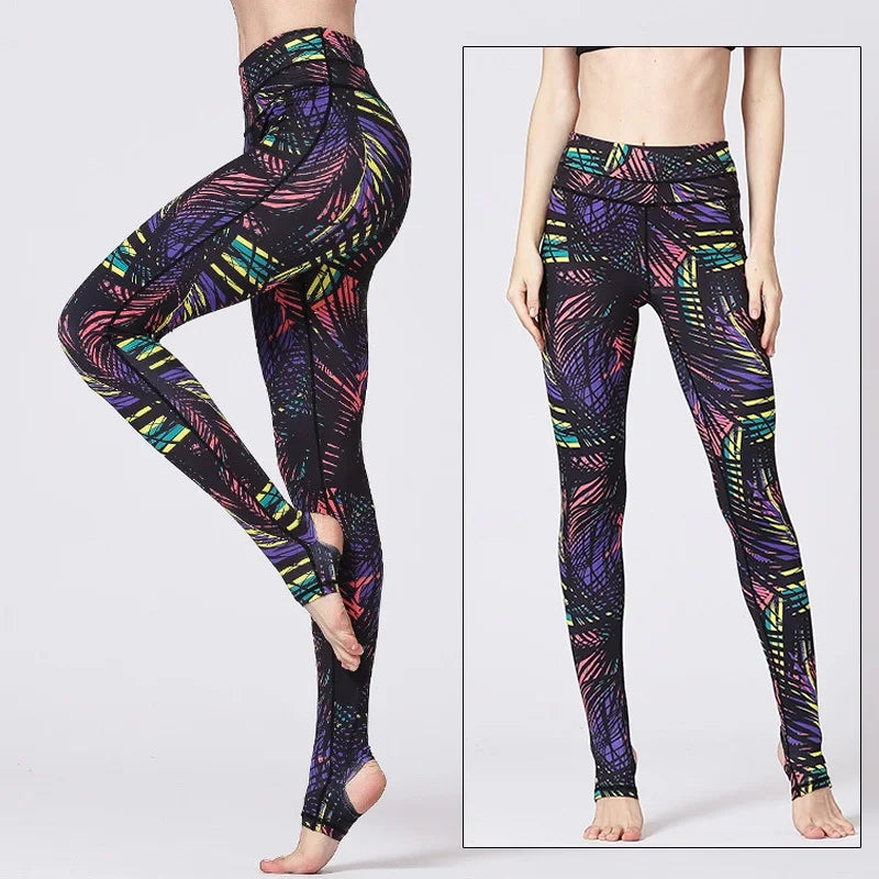 Women’s High-Rise 4-Way Stretch Sports Leggings – Fast Dry