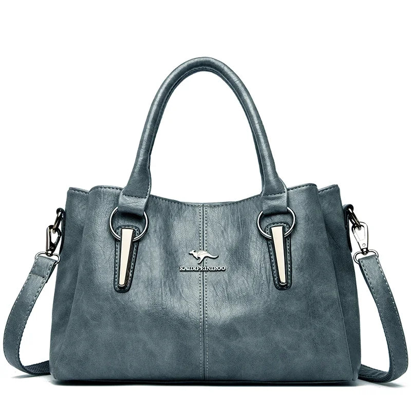 VANDERWAH 3-Layer Designer Shoulder Bag - Luxury Crossbody Tote | OWNLUXE