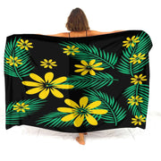 Floral Polynesian Swim Cover-Up | OWNLUXE