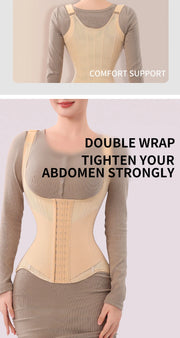 U-Shaped Waist Trainer Tank Top Shapewear with Steel Bones