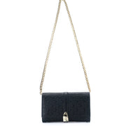 CH Chain Bag - 2025 Monogram Print Shoulder Bag with Lock