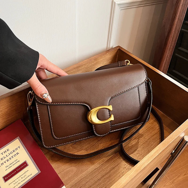 PU Leather Retro Shoulder Bag | OWNLUXE