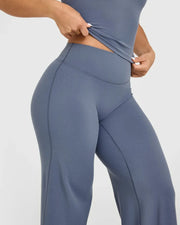 Mid-Waist Yoga Pants – Straight Leg Active