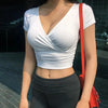 Short Sleeve V-Neck Compression Waist Trainer | OWNLUXE