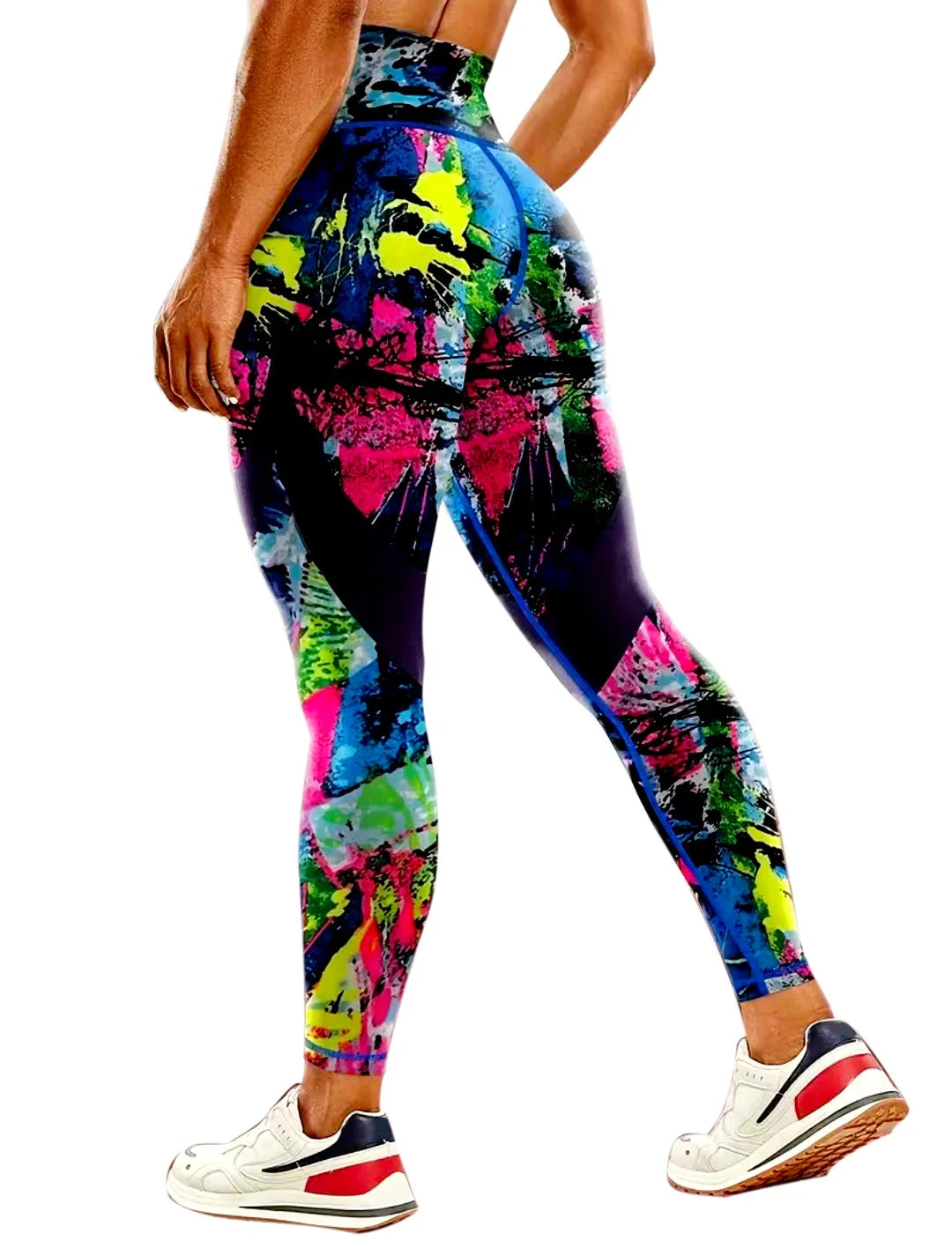 Seamless High-waisted Nude Felling Printed Pants Women's | OWNLUXE