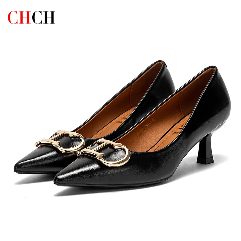 Pointed Toe Slingback Pumps with Mid Heel Platform