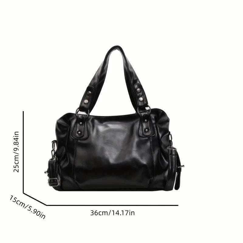Spacious Leather Vintage Crossbody Bag | OWNLUXE
