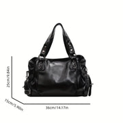 Spacious Leather Vintage Crossbody Bag | OWNLUXE