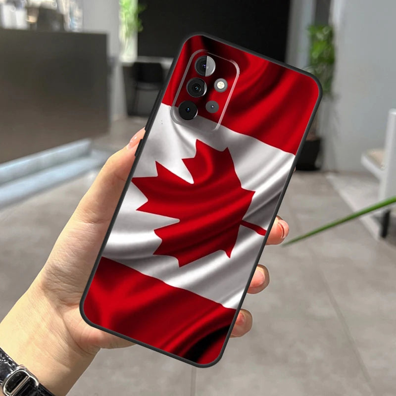 Canada Canadian Flag Case For Samsung Galaxy A56 A36 A26 A16 A06 A25 A54 A34 A14 A52 A32 A12 A13 A33 A53 A15 A35 A55