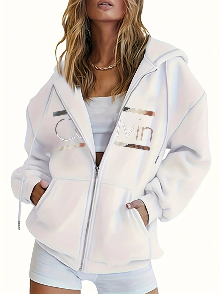 Women's Long-Sleeve Casual Relaxed-Fit Hoodie | OWNLUXE