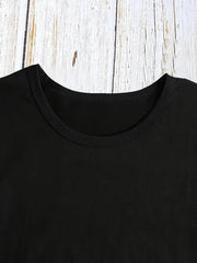 Breathable Stretch Fabric Round Casual T Shirts Accessory | OWNLUXE