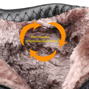 Women’s Rhinestone Winter Snow Boots – Warm Plush Ankle Style