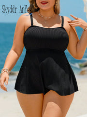 Extended-Size Tummy-Control Tankini Set | OWNLUXE