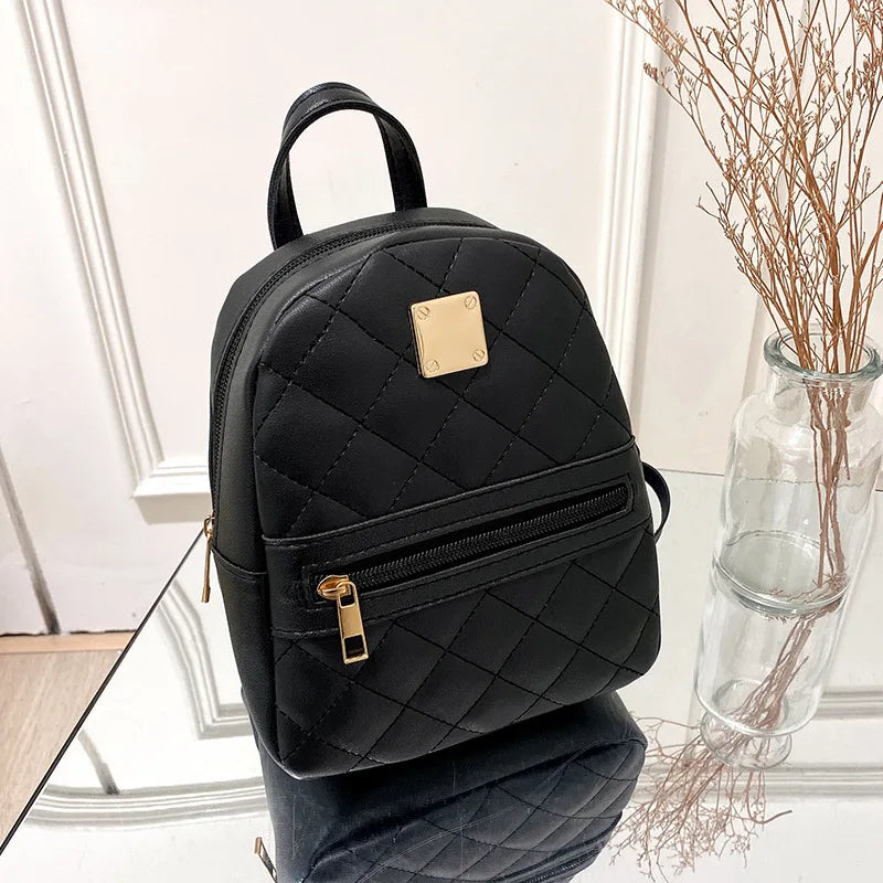 PU Leather Embroidered Backpack | OWNLUXE