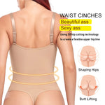 Load image into Gallery viewer, Deep V Shapewear Bodysuit with Built‑In Bra &amp; Thong
