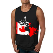 Canada Flag 3D Gym Tank Top – Quick-Dry Fitness Vest
