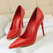Women's Plus Size Pumps (Red 7.5cm) | OWNLUXE