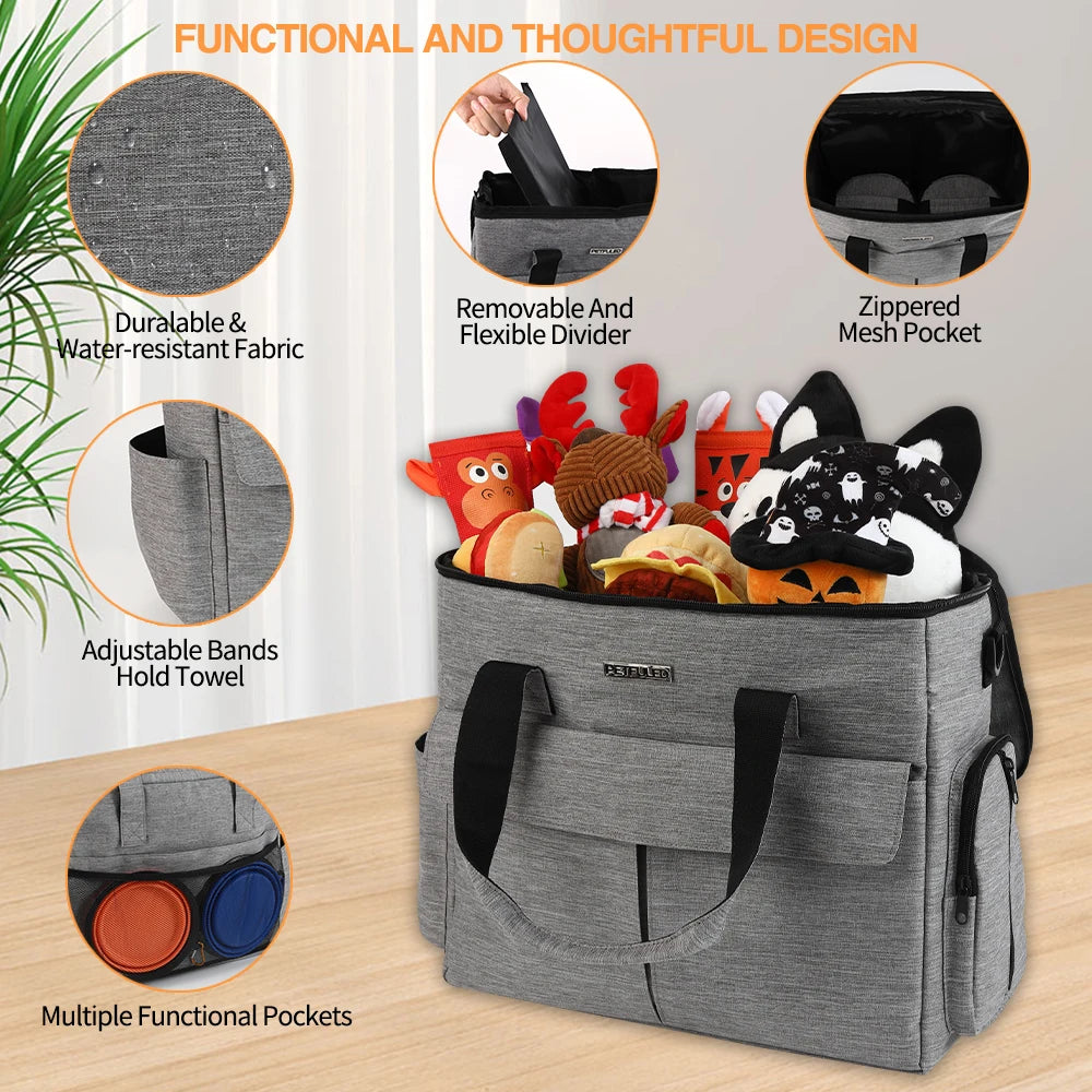 Foldable Pet Travel Carrier – Breathable Soft-Sided Cat & Dog Bag