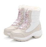 Load image into Gallery viewer, Chic Mid-Calf Winter Platform Boots with Plush Lining
