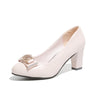 Leather Pointed-Toe Dress | OWNLUXE