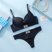 Victoria s Secret Wireless Demi T Shirt Bra Panties Set Sexy Lingerie Women Bra Set Lace Push Up Comfortable