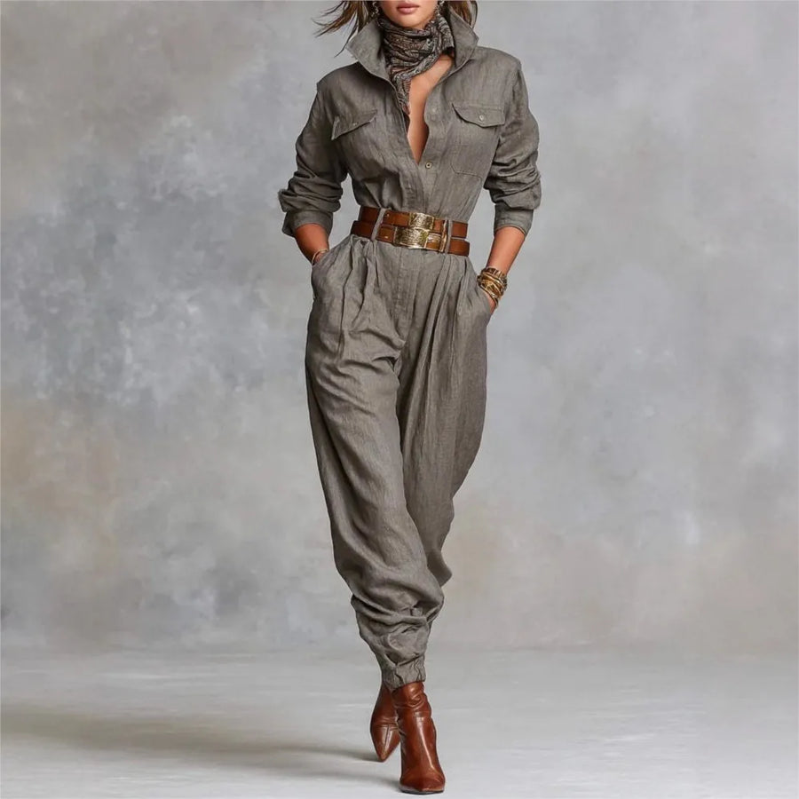 Women's Long Sleeved Jumpsuit | OWNLUXE