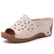 Women's Wedge Sandals – Comfortable Floral Design