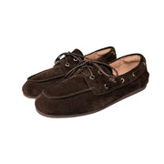Women's Round Toe Lace Leather Loafers (Jiaotang) – Shop at OWNLUXE