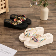 Women’s Wedge Cork Slide Slippers – Lightweight Summer Lift