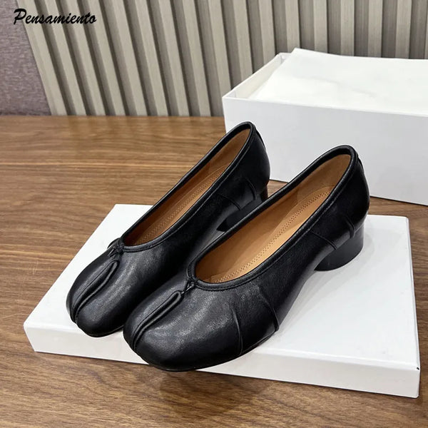 Women's Leather Pumps (Wine Red Bow) | OWNLUXE