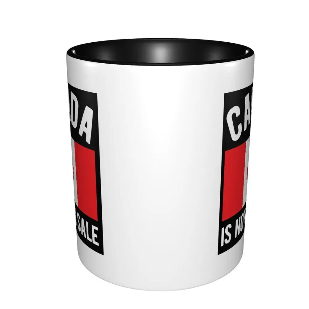Maple Leaf Canada Canadian Is My Happy Place Mug Funny Ceramic Coffee Cups Tea Mugs Milk Cup Drinkware Gift for Friends