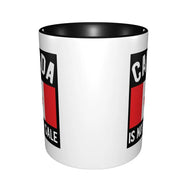 Maple Leaf Canada Canadian Is My Happy Place Mug Funny Ceramic Coffee Cups Tea Mugs Milk Cup Drinkware Gift for Friends