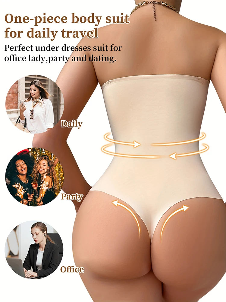 Compression Full-Body Strapless Thong Briefs | OWNLUXE