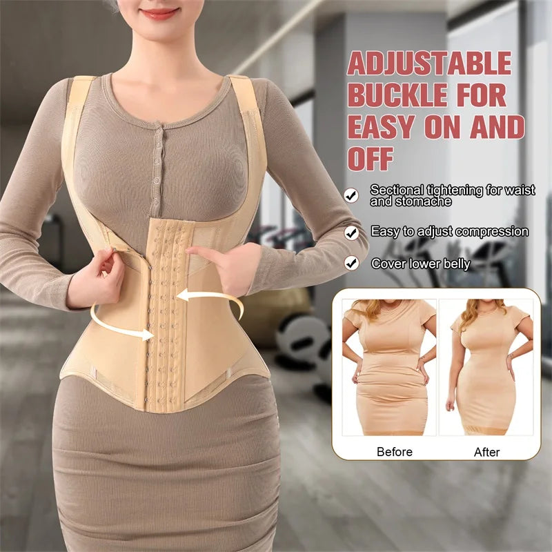 Underwire Steel-Bone Firm Waist Trainer | OWNLUXE