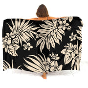 Hibiscus-Print Polynesian Sarong | OWNLUXE