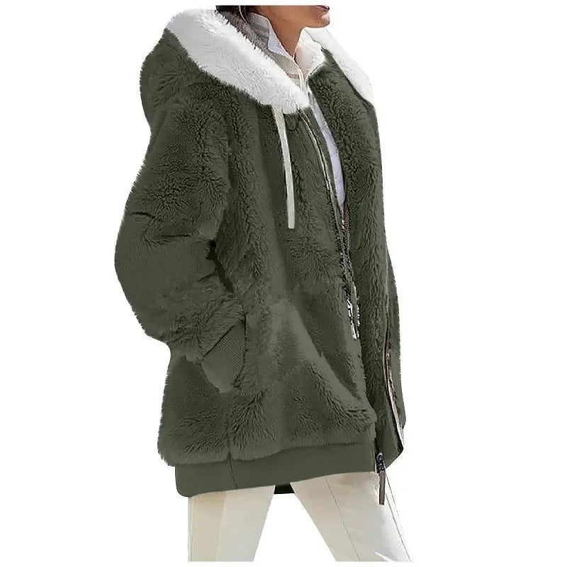 Hooded Zip-Up Coat | OWNLUXE