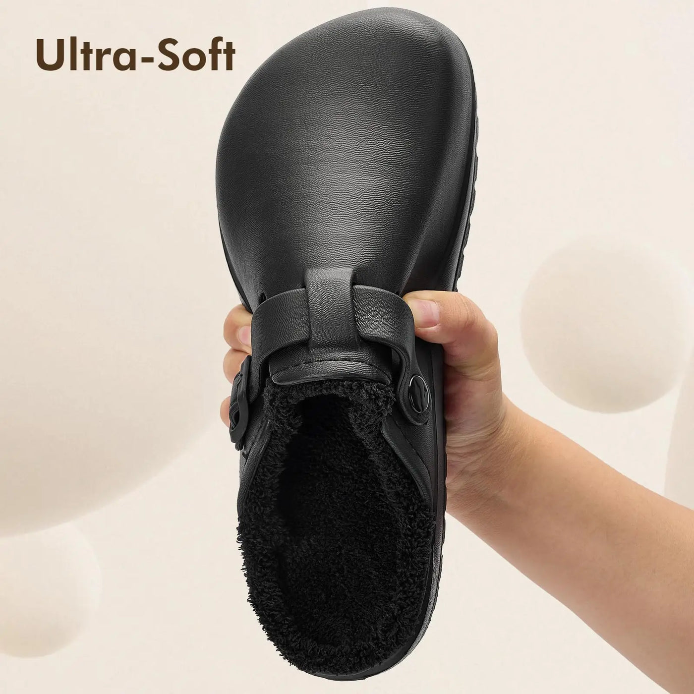 Women’s Winter Clogs Cotton-Lined Slip-On Garden Mules