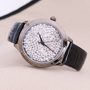 Leather Strap Quartz Watch - Minimalist Water-Resistant Wristwatch
