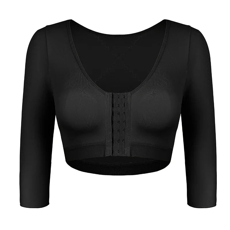 Arm Shaper Compression Top with Posture Corrector & Front Closure | OWNLUXE