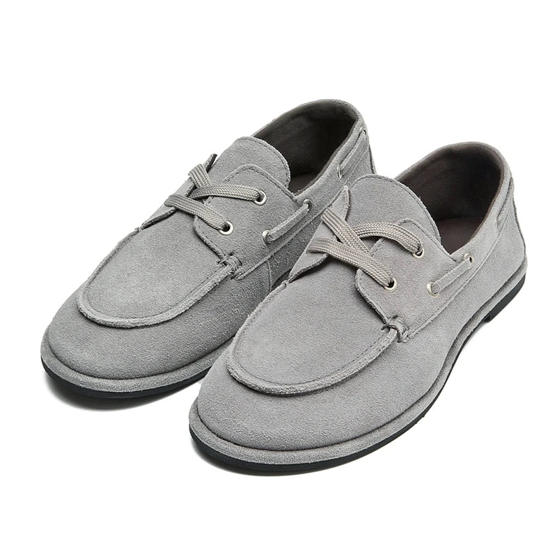 Women's Round Toe Leather Retro Loafers – Shop at OWNLUXE