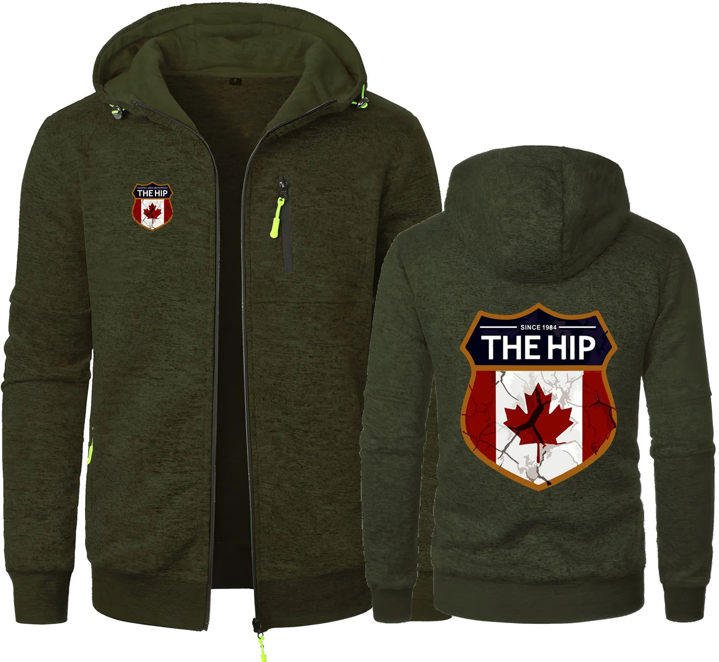 Leaves Canada Since 1984 Jacquard Hoodie – Canadian Fleece Sweatshirt | OWNLUXE